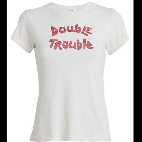 Re/Done Tops - Re/Done Double Trouble T-Shirt